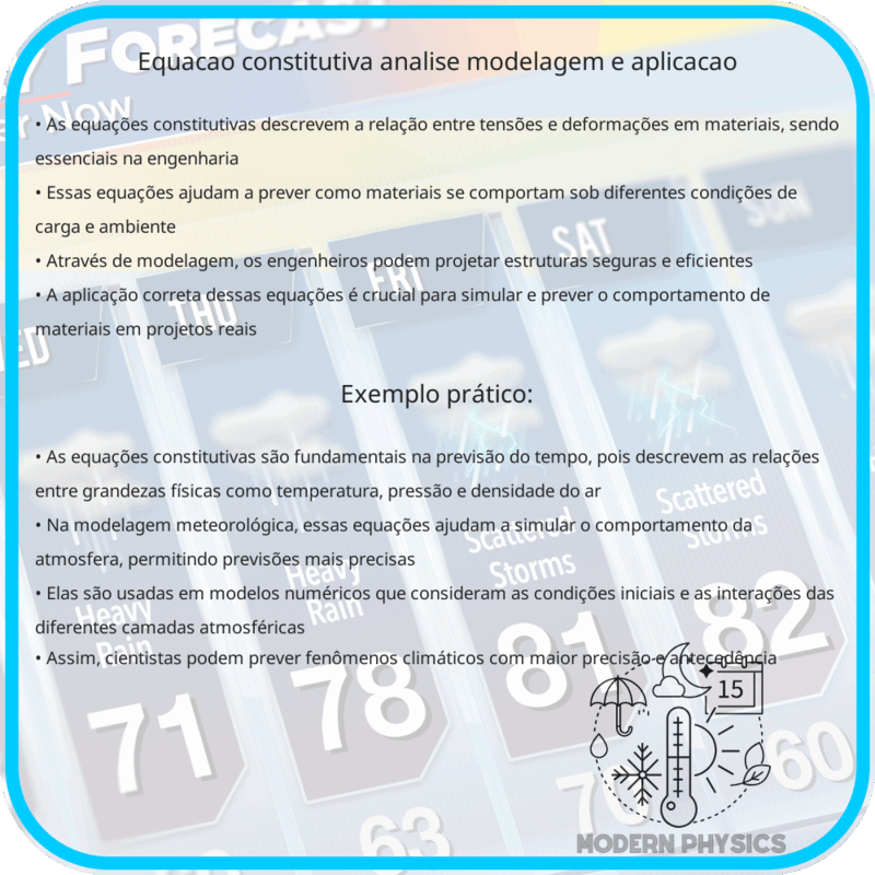 Equação Constitutiva | Análise, Modelagem e Aplicação