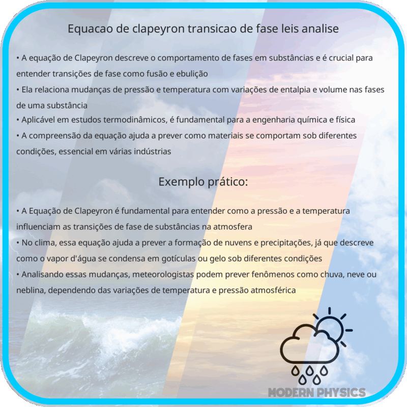 Equação de Clapeyron | Transição de Fase, Leis & Análise