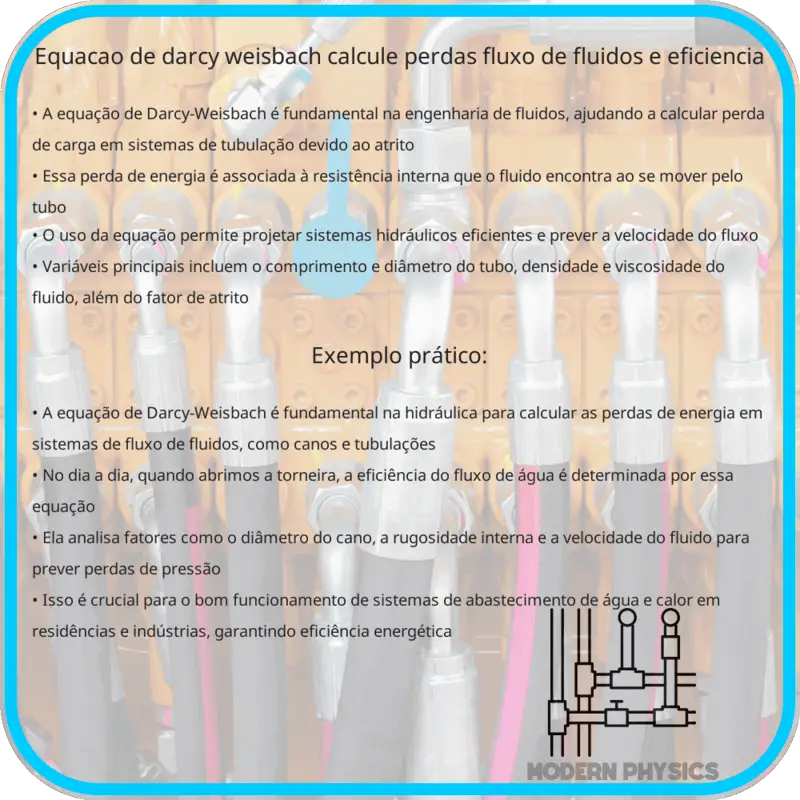 Equação de Darcy-Weisbach | Calcule Perdas, Fluxo de Fluidos e Eficiência