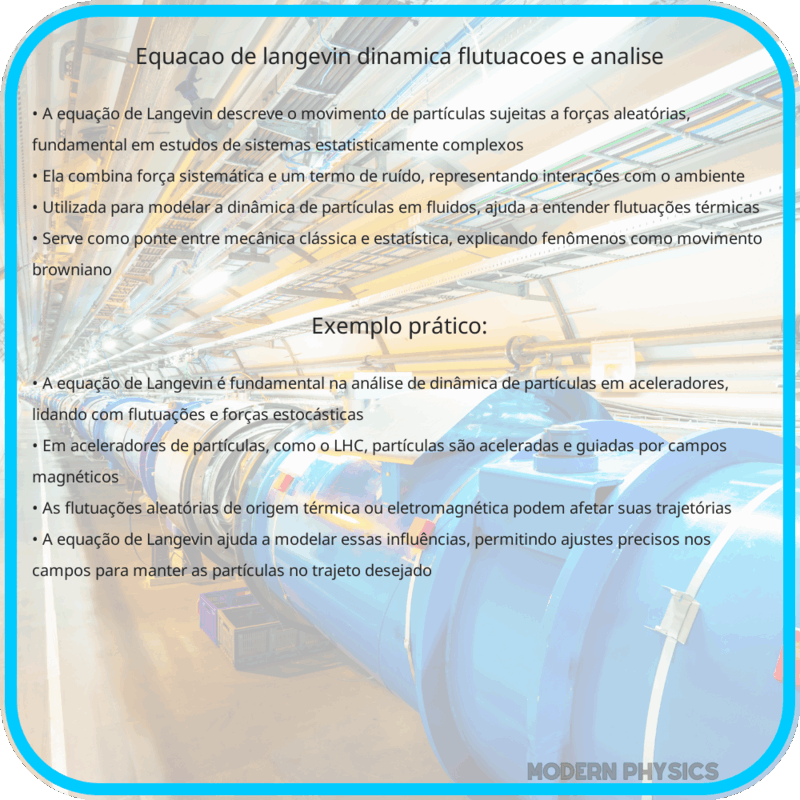 Equação de Langevin | Dinâmica, Flutuações e Análise