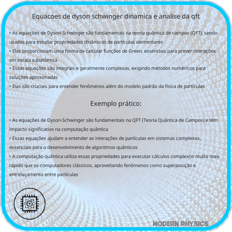 Equações de Dyson-Schwinger | Dinâmica e Análise da QFT