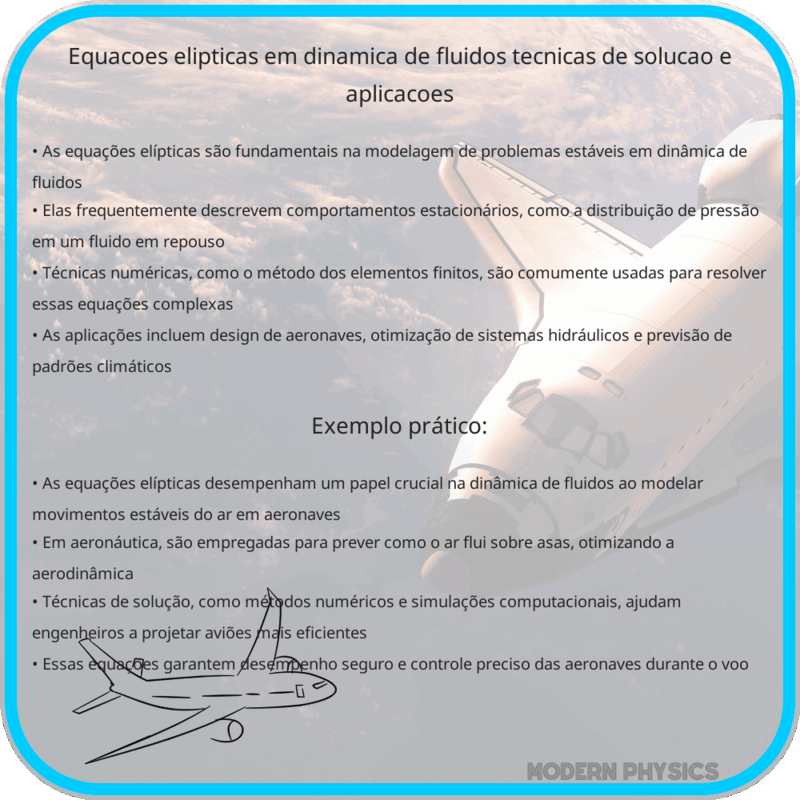 Equações Elípticas em Dinâmica de Fluidos | Técnicas de Solução e Aplicações