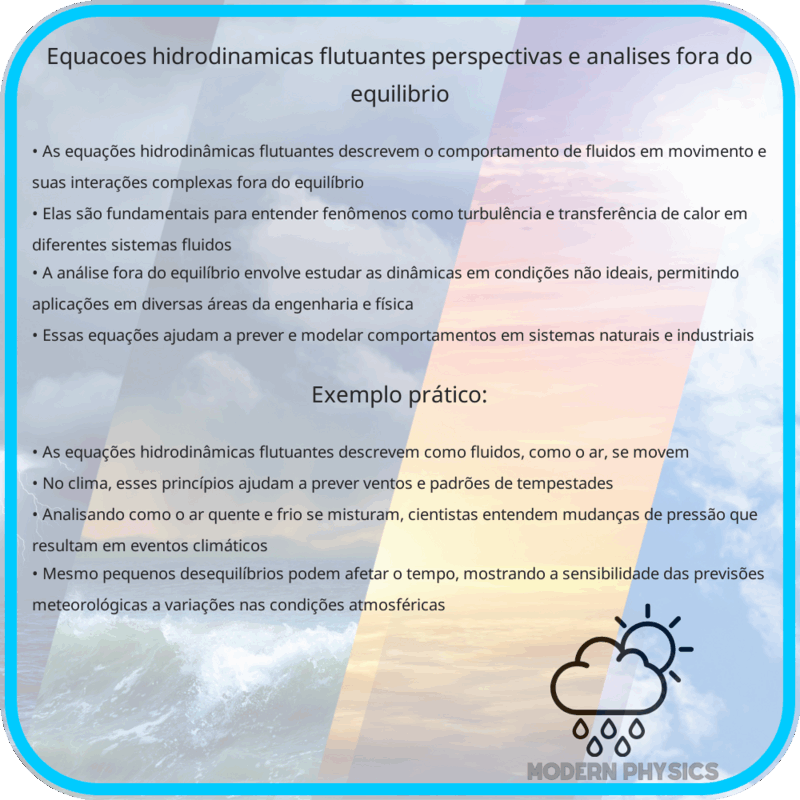 Equações Hidrodinâmicas Flutuantes | Perspectivas e Análises fora do Equilíbrio