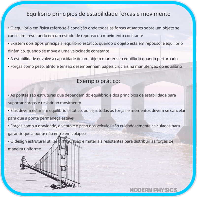 Equilíbrio | Princípios de Estabilidade, Forças e Movimento