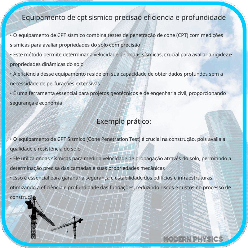 Equipamento de CPT Sísmico | Precisão, Eficiência e Profundidade