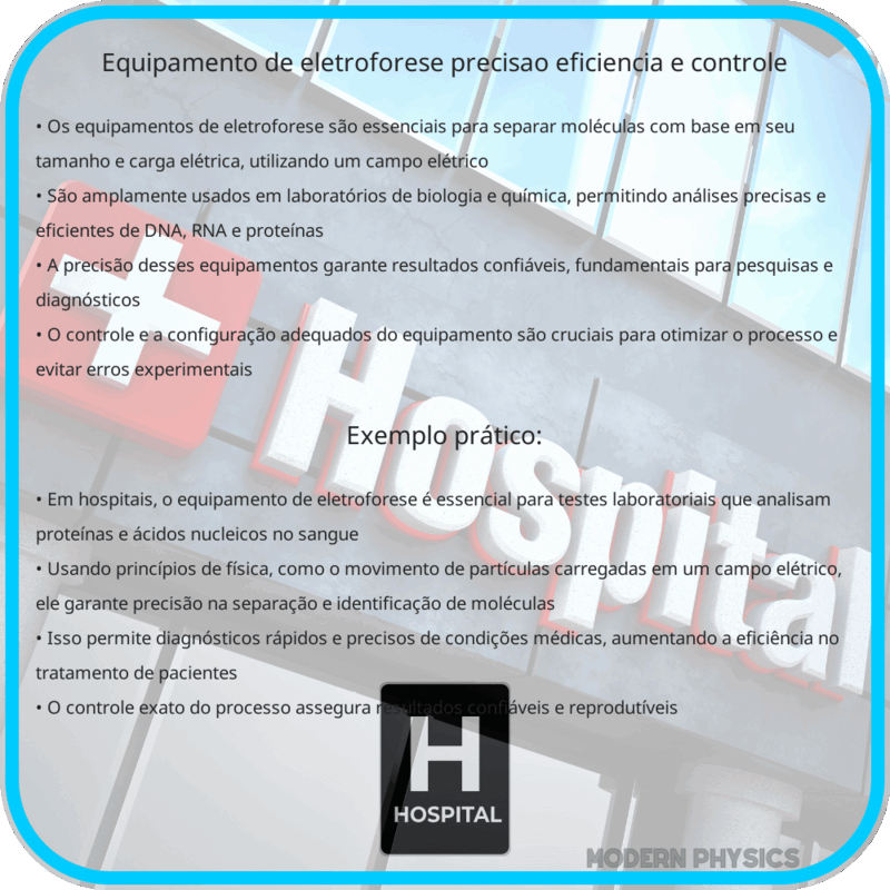 Equipamento de Eletroforese | Precisão, Eficiência e Controle