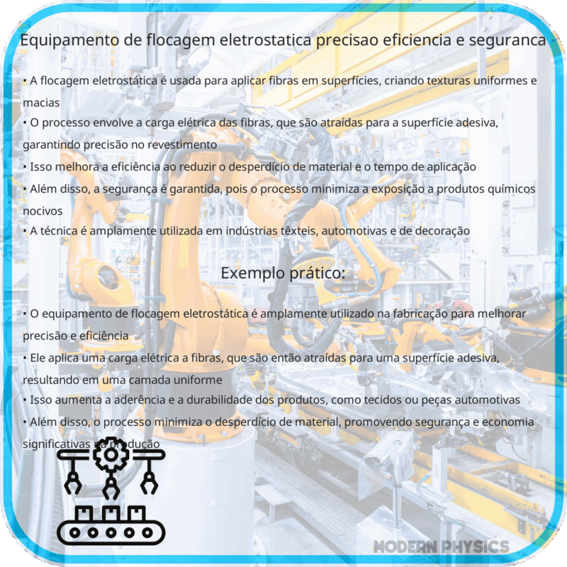 Equipamento de Flocagem Eletrostática | Precisão, Eficiência e Segurança