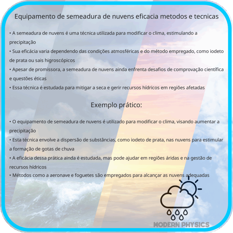Equipamento de Semeadura de Nuvens: Eficácia, Métodos e Técnicas