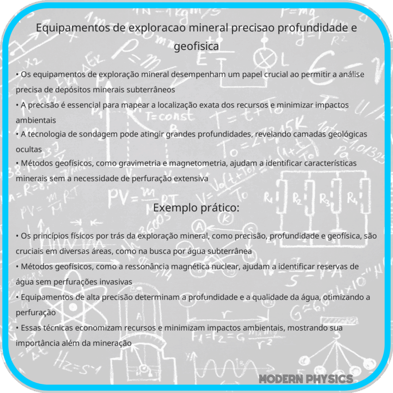 Equipamentos de Exploração Mineral | Precisão, Profundidade e Geofísica
