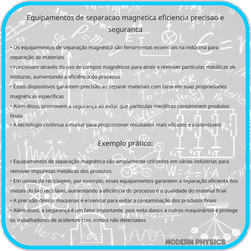 Equipamentos de Separação Magnética: Eficiência, Precisão e Segurança