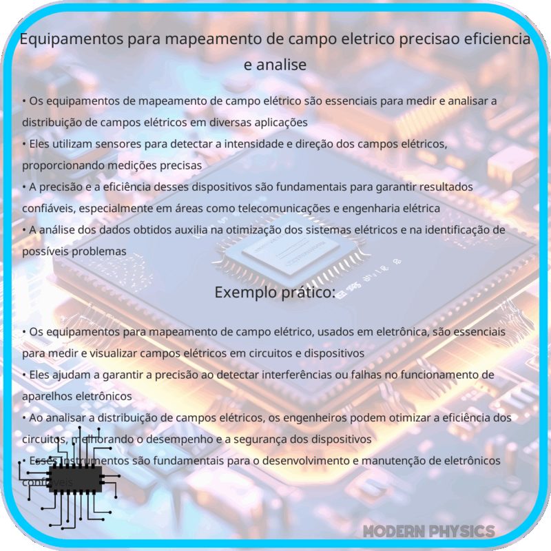 Equipamentos para Mapeamento de Campo Elétrico | Precisão, Eficiência e Análise