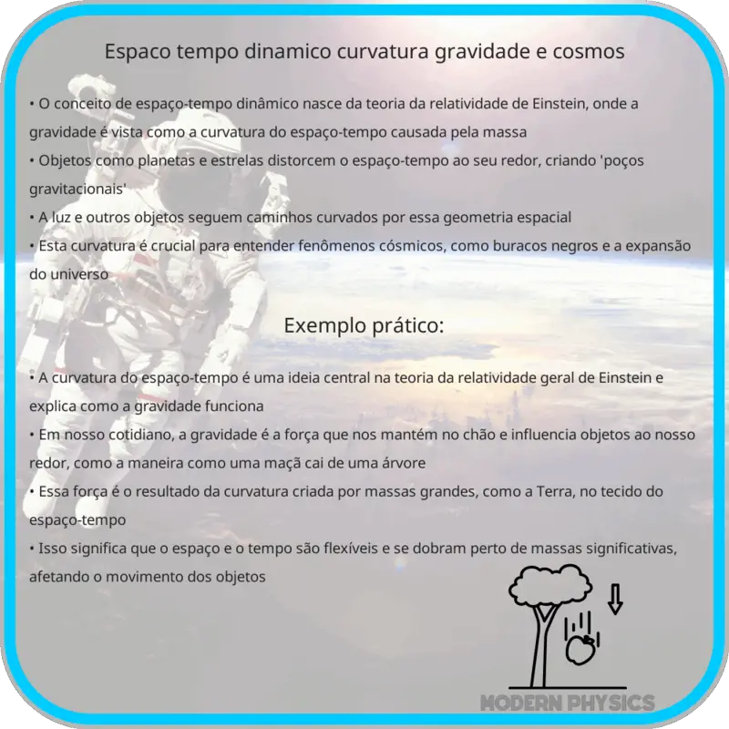 Espaço-Tempo Dinâmico: Curvatura, Gravidade e Cosmos