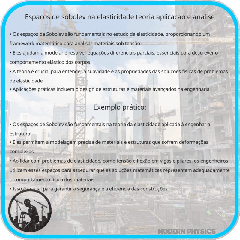 Espaços de Sobolev na Elasticidade | Teoria, Aplicação e Análise
