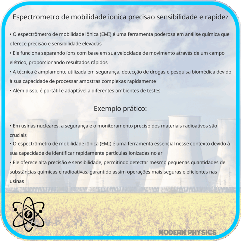 Espectrômetro de Mobilidade Iônica | Precisão, Sensibilidade e Rapidez