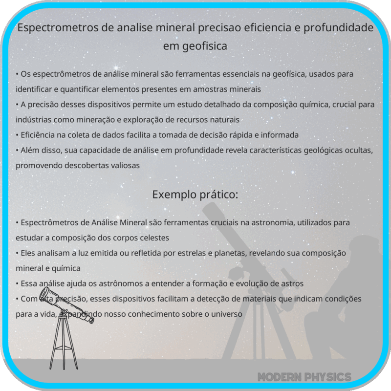 Espectrômetros de Análise Mineral | Precisão, Eficiência e Profundidade em Geofísica