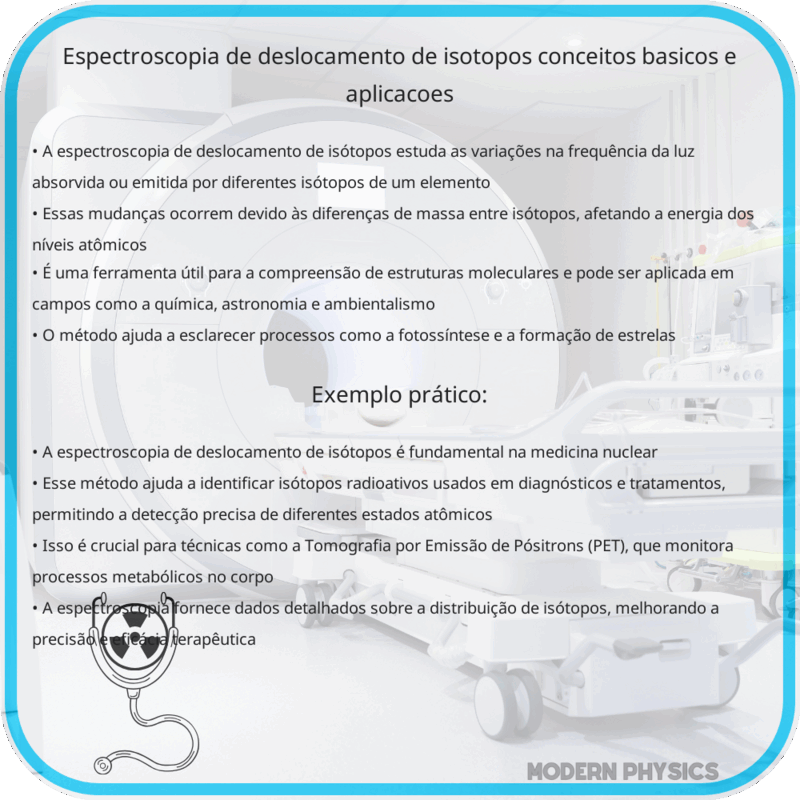 Espectroscopia de Deslocamento de Isótopos | Conceitos Básicos e Aplicações