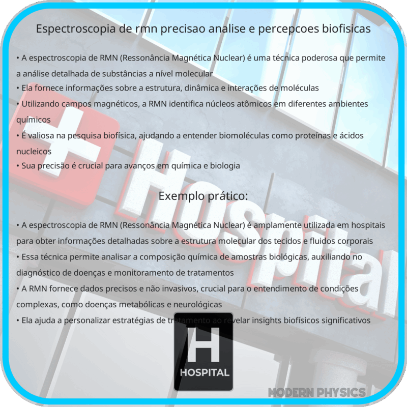 Espectroscopia de RMN | Precisão, Análise e Percepções Biofísicas