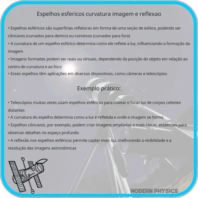 Espelhos Esféricos: Curvatura, Imagem e Reflexão