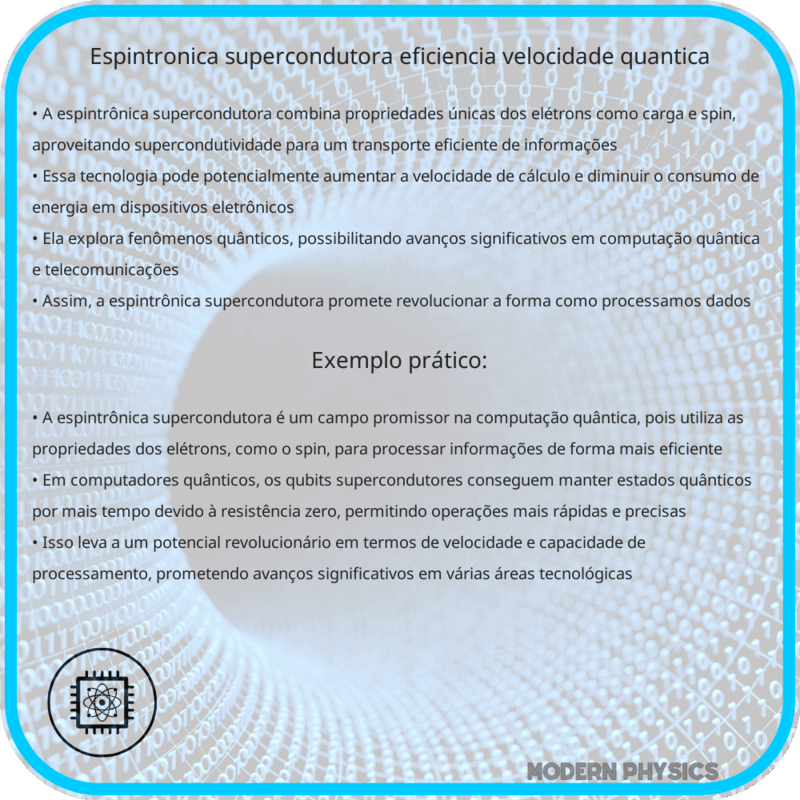 Espintrônica Supercondutora | Eficiência, Velocidade & Quântica