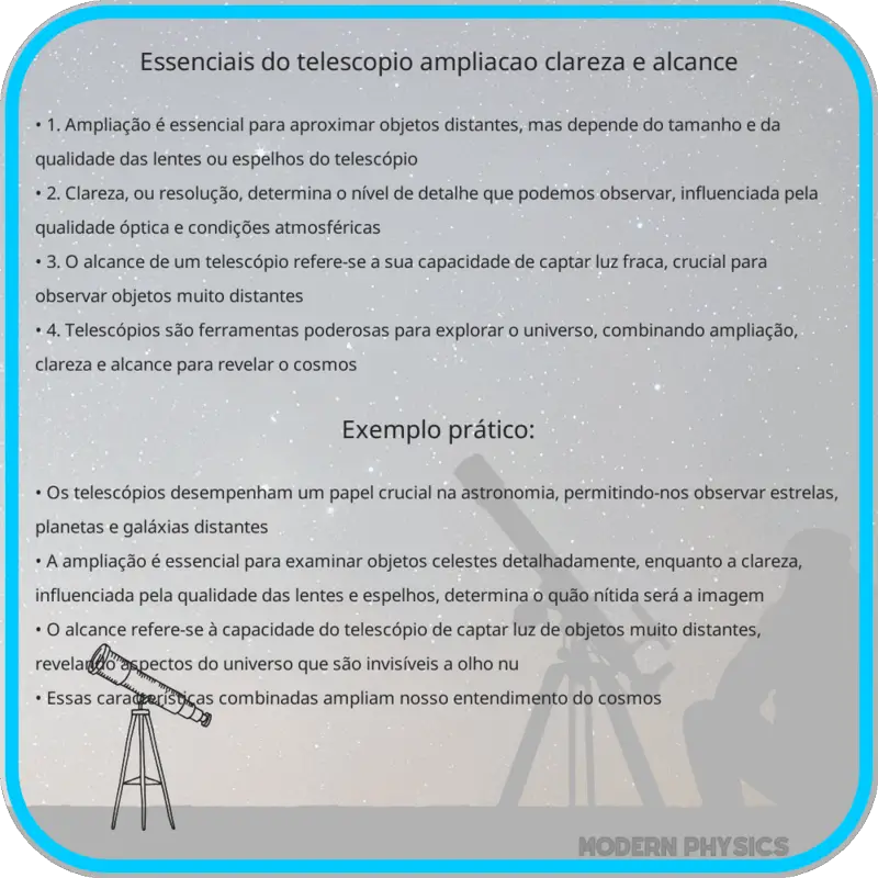 Essenciais do Telescópio | Ampliação, Clareza e Alcance