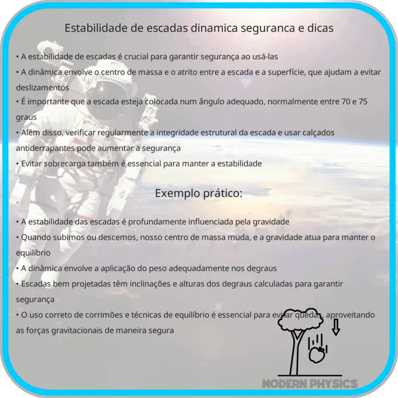 Estabilidade de Escadas | Dinâmica, Segurança e Dicas