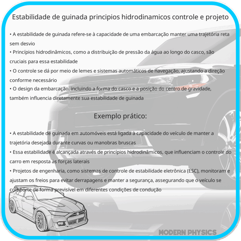 Estabilidade de Guinada | Princípios Hidrodinâmicos, Controle e Projeto