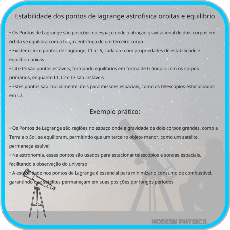 Estabilidade dos Pontos de Lagrange | Astrofísica, Órbitas e Equilíbrio