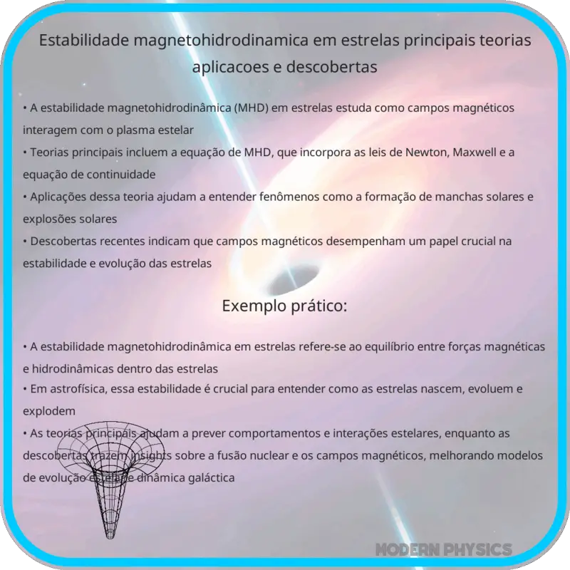 Estabilidade Magnetohidrodinâmica em Estrelas | Principais Teorias, Aplicações e Descobertas