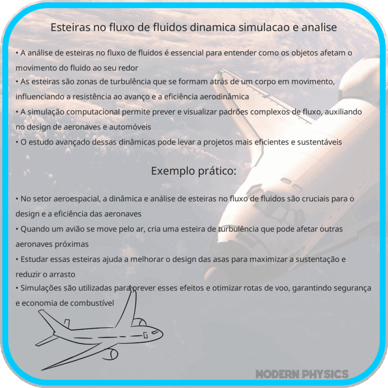 Esteiras no Fluxo de Fluidos | Dinâmica, Simulação e Análise