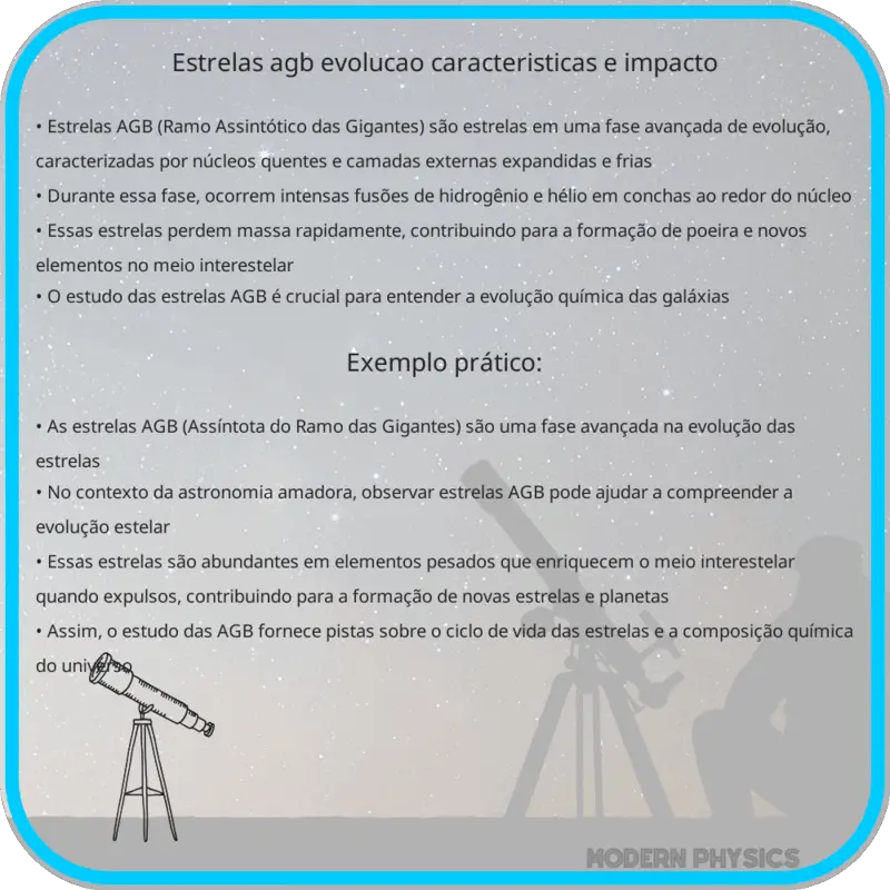 Estrelas AGB | Evolução, Características e Impacto