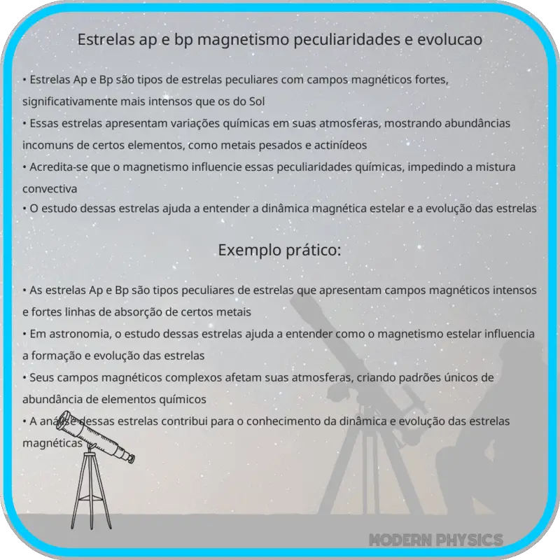 Estrelas Ap e Bp | Magnetismo, Peculiaridades e Evolução