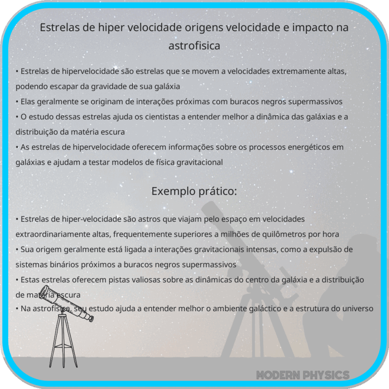 Estrelas de Hiper-Velocidade | Origens, Velocidade e Impacto na Astrofísica