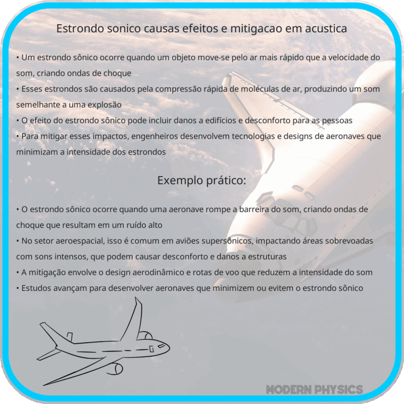 Estrondo Sônico | Causas, Efeitos e Mitigação em Acústica
