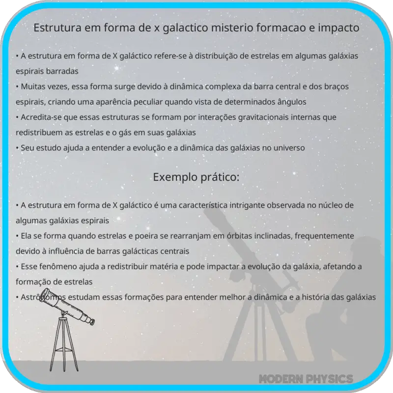 Estrutura em Forma de X Galáctico | Mistério, Formação e Impacto
