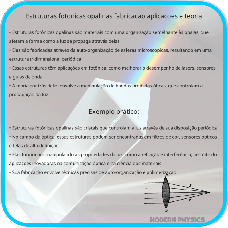Estruturas Fotônicas Opalinas | Fabricação, Aplicações e Teoria