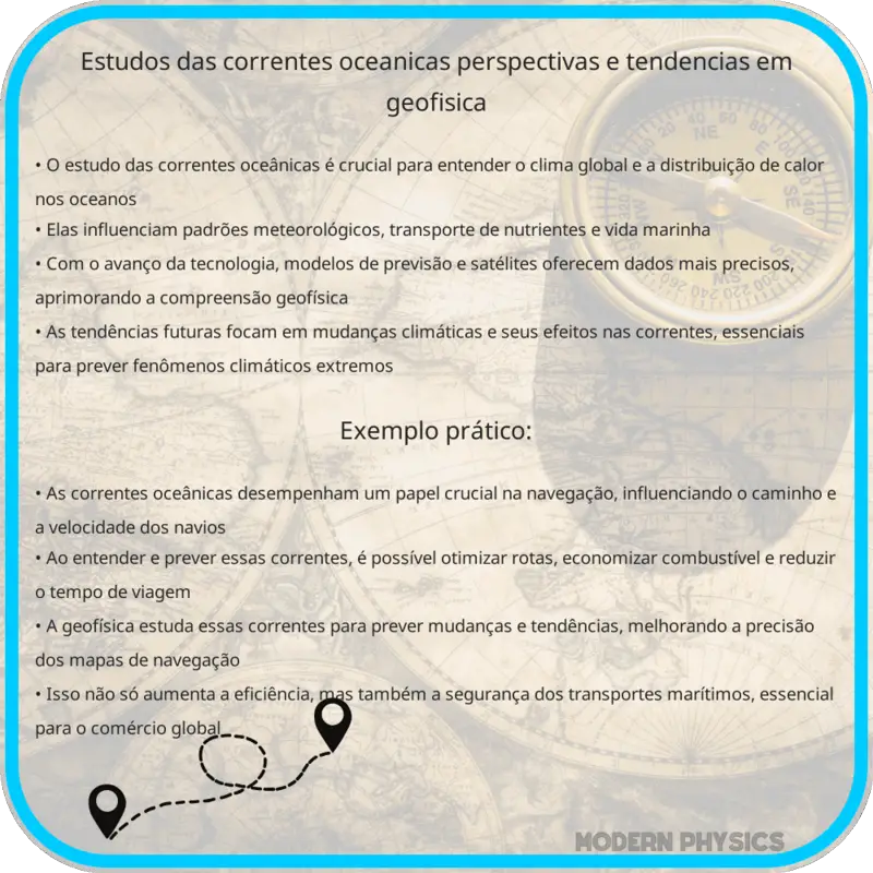 Estudos das Correntes Oceânicas | Perspectivas e Tendências em Geofísica