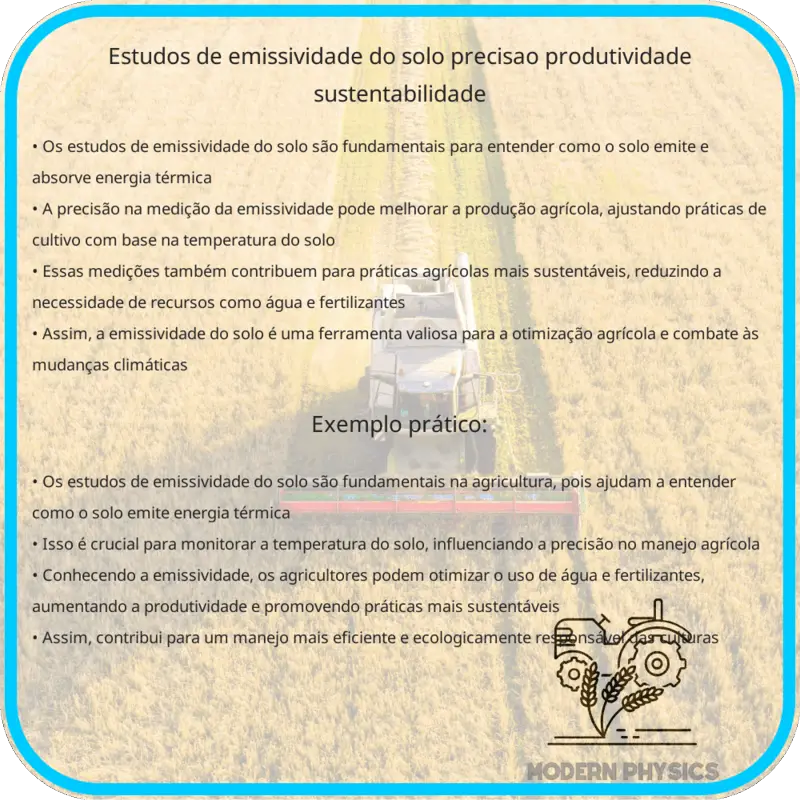 Estudos de Emissividade do Solo: Precisão, Produtividade & Sustentabilidade