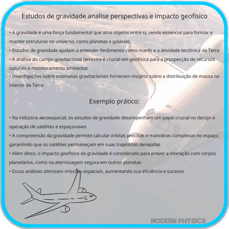 Estudos de Gravidade | Análise, Perspectivas e Impacto Geofísico