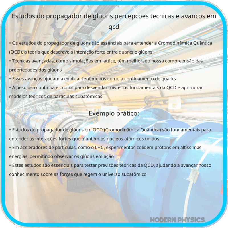 Estudos do Propagador de Glúons | Percepções, Técnicas e Avanços em QCD