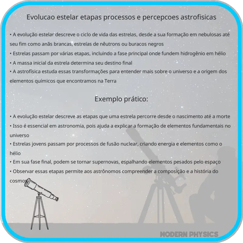 Evolução Estelar | Etapas, Processos e Percepções Astrofísicas