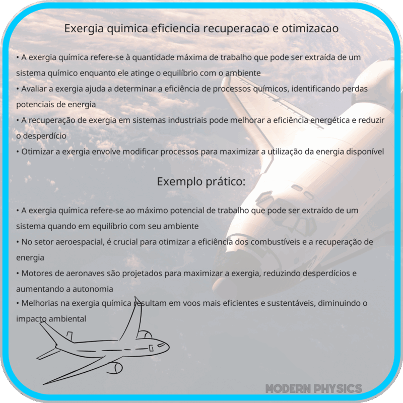 Exergia Química: Eficiência, Recuperação e Otimização