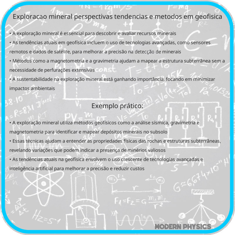 Exploração Mineral | Perspectivas, Tendências e Métodos em Geofísica