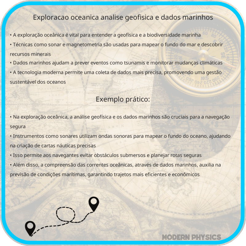 Exploração Oceânica: Análise Geofísica e Dados Marinhos