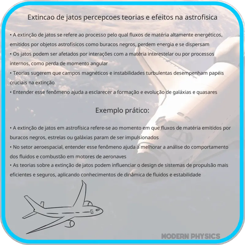 Extinção de Jatos | Percepções, Teorias e Efeitos na Astrofísica