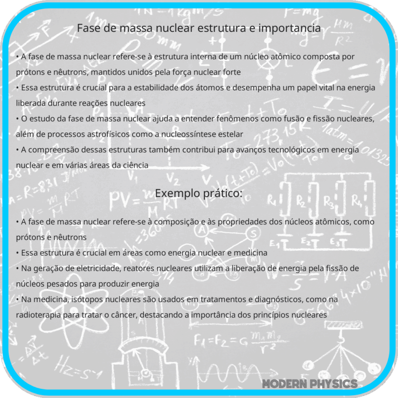 Fase de Massa Nuclear: Estrutura e Importância