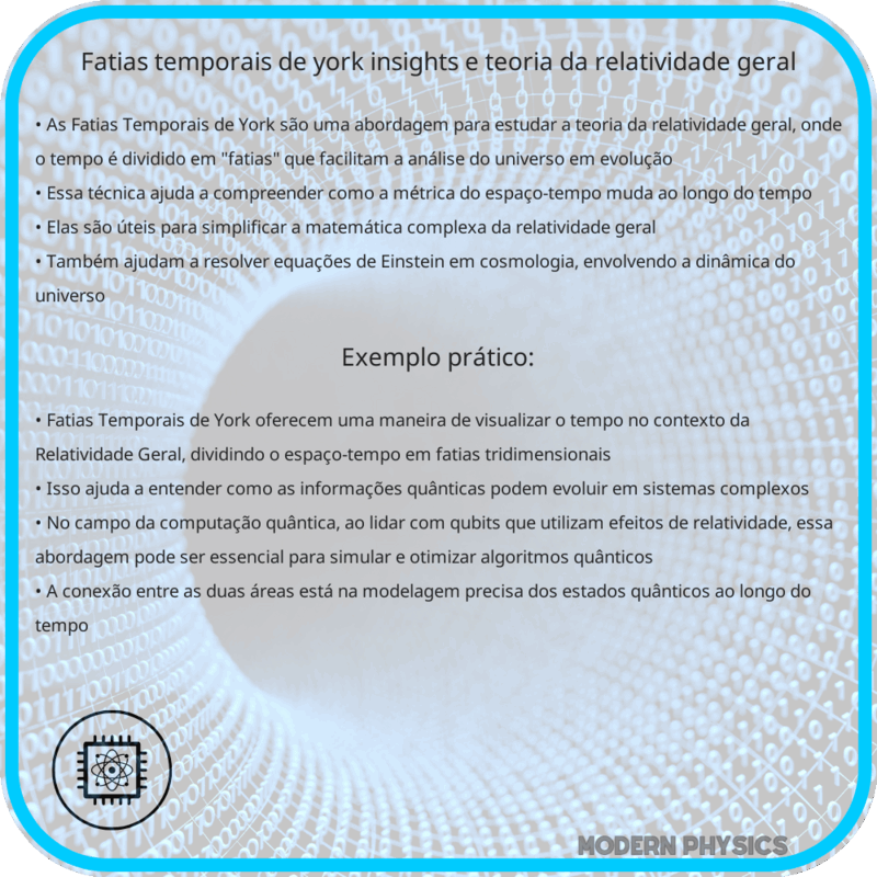 Fatias Temporais de York | Insights e Teoria da Relatividade Geral
