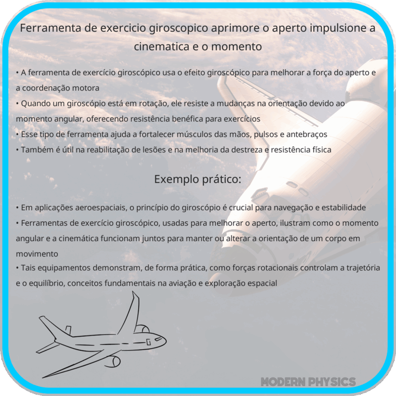Ferramenta de Exercício Giroscópico: Aprimore o Aperto, Impulsione a Cinemática e o Momento