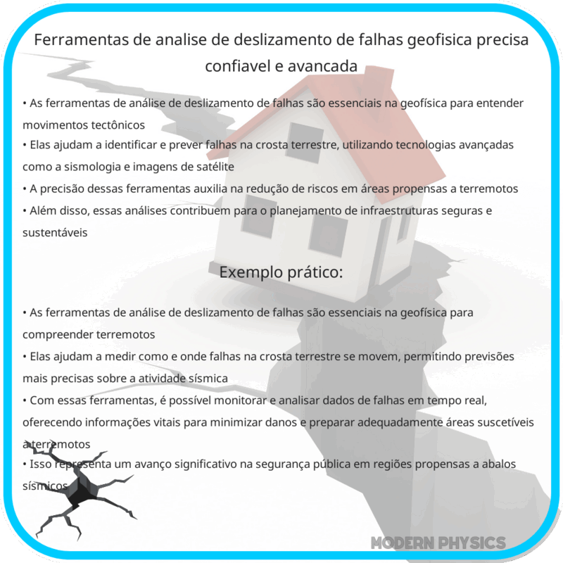 Ferramentas de Análise de Deslizamento de Falhas | Geofísica Precisa, Confiável e Avançada