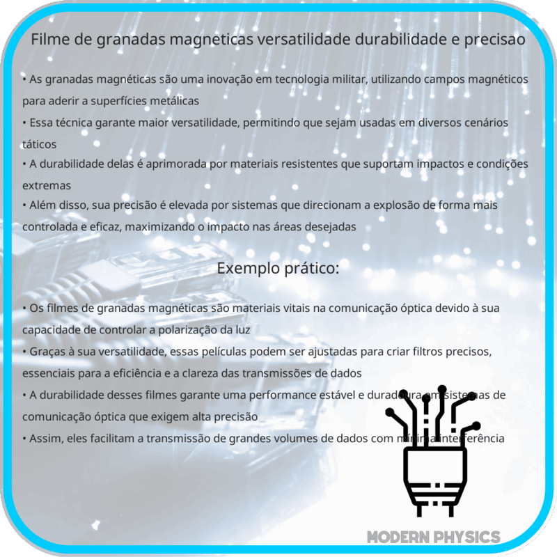 Filme de Granadas Magnéticas | Versatilidade, Durabilidade e Precisão