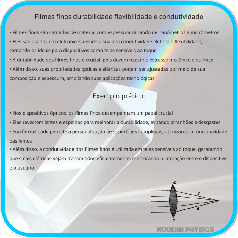 Filmes Finos: Durabilidade, Flexibilidade e Condutividade